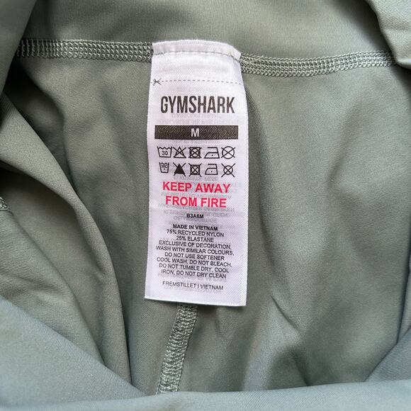 GYMSHARK Elevate High waist Full length Breathable Leggings in unit green-Size M - Picture 5 of 7